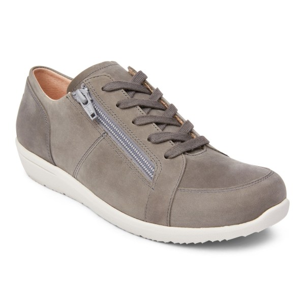 Vionic Trainers Ireland - Abigail Lace Up Grey - Womens Shoes For Sale | JFAUI-6047